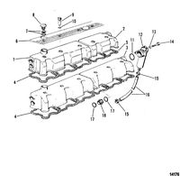 MERCRUISER CUMMINS/MERCRUISER DIESEL 3.0L/150 3.6L/180 Rocker Cover