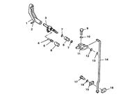 MARINER 8 H.P. K GEAR SHIFT LINKAGE