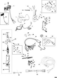 MERCURY/MARINER XR10 AND 10/SEAPRO/MARATHON 10/15/VIKING 10 Electrical Components