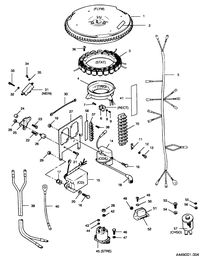 FORCE FORCE 1991 50 H.P. "Z" MODELS ELECTRICAL COMPONENTS