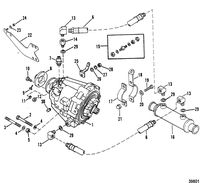 MERCRUISER 230 HP/260 H.P. INBOARD ENGINE (GM) TRANSMISSION AND RELATED PARTS(IN-LINE)