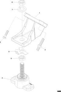 MERCRUISER 4.3L MPI ALPHA/BRAVO( 262 C.I.D. MULTI PORT INJECTION ) Engine Mounts