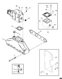 MERCRUISER 4.3L EFI ALPHA/BRAVO (262 C.I.D. GEN+) Exhaust Manifold and Exhaust Elbow(2 Piece)