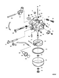 FORCE 9.9/15 HP FORCE Carburetor(9.9 Hp Model) (1300-852406T)