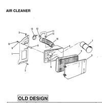 MERCRUISER D-254 TURBO ACDIESEL ENGINE STERN DRIVE/INBOARD AIR CLEANER (OLD DESIGN)