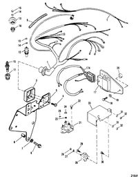 RACE STERNDRIVE 420 / 425 Electrical Components(Serial  # 0A398941 Thru 0D763854)