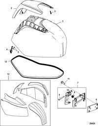 MERCURY/MARINER 135/150/175/200 4-STROKE Top Cowl