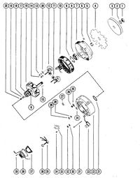 MERCRUISER 330 ENGINE (G.M.) ALTERNATOR ASSEMBLY, COMPLETE (MOTOROLA)