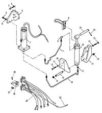 FORCE FORCE TRIM & TILT MODELS 35 THRU 75 HP TRIM & TILT ASSEMBLY (819177A3)