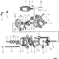 MERCRUISER 7.4L EFI (MIE) HURTH/BORG WARNER (GEN VI) STARTER MOTOR