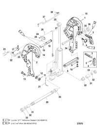 MERCURY/MARINER 40/50 H.P. JET 30 (3 CYL.) CLAMP BRACKET