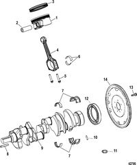 MERCRUISER 8.2 MAG / 8.2 MAG HO EC Crankshaft / Piston/ Connecting Rods