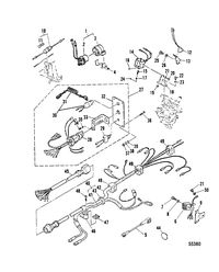 MARINER 20 HP MARINER ELECTRIC START COMPONENTS