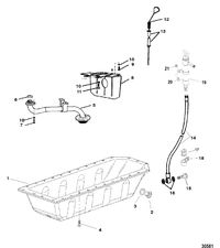MERCRUISER D4.2L/200-LD OIL PAN
