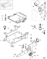 MERCRUISER 4.3L MPI ALPHA/BRAVO EC PCM and Electrical Components