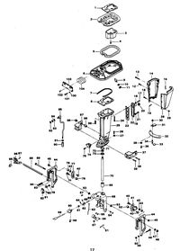 CHRYSLER 35 H.P. MOTOR LEG