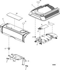 MERCRUISER 4.5L MPI ALPHA/BRAVO Top and Front Covers