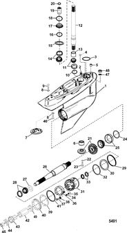 MERCRUISER BRAVO X (I-II-III) Gear Housing(Brave One)