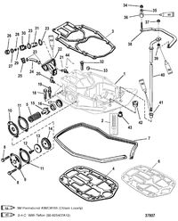 MERCURY/MARINER 225/250 EFI (3.0L) EXHAUST PLATE