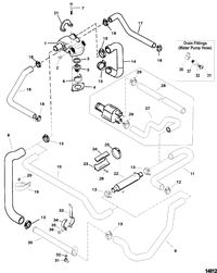 MERCRUISER 5.0L/5.7L ALPHA/BRAVO GEN+ Standard Cooling System