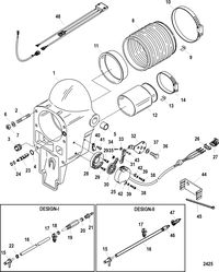 MERCRUISER BRAVO-I XR/XZ STERNDRIVE AND TRANSOM ASSEMBLY Bell Housing(Integrated And Hi Performance Transom)