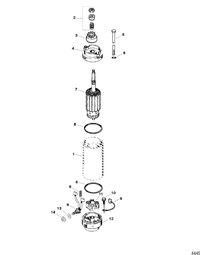 SPORTJET 210 CARB M2 JET DRIVE Starter Motor Assembly