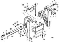 MERCURY/MARINER 55/60/45 JET/60 BIGFOOT  (2-STROKE) Transom Bracket, Electric