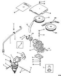 MERCRUISER 3.0L/LX ALPHA ONE Fuel Pump and Carburetor