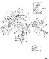 MERCURY/MARINER 6/8/SAILMATE 9.9/SAILPOWER 15 H.P. Carb(15)(USA-S/N-0G112449/BEL-S/N-9831799 & Below)