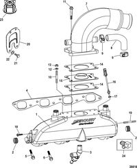 MERCRUISER 8.1L TOWSPORT MPI Exhaust Manifold, Elbow
