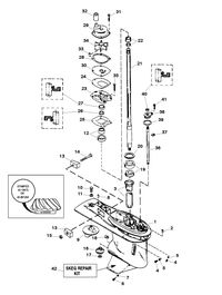 FORCE FORCE 120 H.P. (1998-1999) GEAR HOUSING ASSEMBLY (DRIVESHAFT)