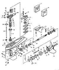 FORCE FORCE 1989 85 H.P. "B" MODEL L-DRIVE GEAR HOUSING