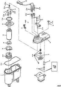 MERCRUISER 350 MAG EFI TOURN SKI VAPOR SEPARATOR TANK