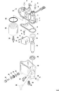 SPORTJET 250 DFI AND 250 DFI M2 JET DRIVE Vapor Separator Components