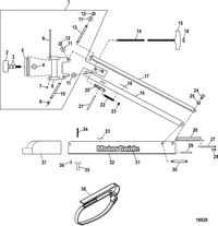 TROLLING MOTOR MOTORGUIDE TRANSOM AND BOW MOUNTS 07 Bow (Black)(36.00 Inch) (MST90736B)