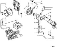 MERCRUISER CUMMINS/MERCRUISER DIESEL 2.8L-200/170 Turbocharger and Air Filter Assembly