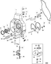 MERCRUISER ALPHA ONE GEN II STERNDRIVE AND TRANSOM ASSEMBLY GIMBAL HOUSING