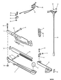 MERCURY 35 HP SHIFT CONTROL LINKAGE