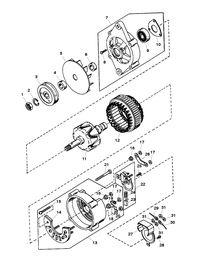 MERCRUISER 800 SC ENGINE ALTERNATOR (MANDO # AC-155603)