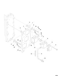 MERCURY/MARINER 135/150/175 DFI (2.5L) COIL PLATE ASSEMBLY