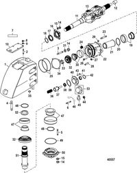 RACE STERNDRIVE SSM/DRY SUMP DRIVES AND TRANSOMS U Joint Housing Assembly(Dry Sump Six/NXT1 SSM)