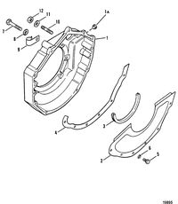 MERCRUISER 230 HP/5.0L 260 HP/5.7L ENGINE Flywheel Housing