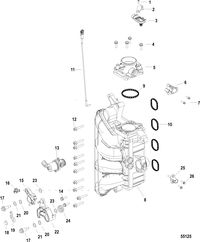 MERCURY/MARINER 75-115 4-STROKE Integrated Air Fuel Module Components