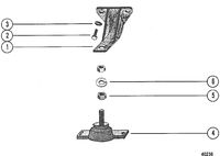 MERCRUISER 228 ENGINE (G.M.) ENGINE MOUNTING(STERN DRIVE)