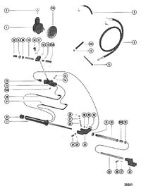 MERCRUISER 120/140 (1.98 RATIO) 165 (1.65 RATIO) 470/485 (1.84 RATIO) 260/898/228 (1.50 RATIO) POWER STEERING COMPONENTS(V-ENGINES)