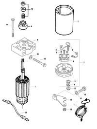 FORCE 40/50 H.P. STARTER ASSEMBLY