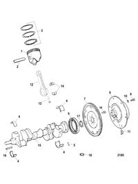 RACE STERNDRIVE 575 SCI Crankshaft / Pistons / Connecting Rods