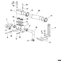 MERCRUISER CUMMINS/MERCRUSER DIESEL (2.8L/165) (4.2L/250) Thermostat Assembly And Hoses