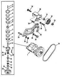 CRUSADER 10258 Raw Water Pump Belt 454