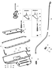 MERCRUISER 800 SC ENGINE OIL PAN AND OIL PUMP